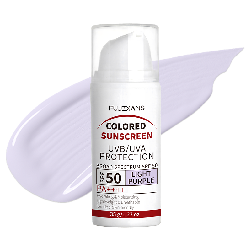 Face Moisturizer Spf - Protector Solar con Color Morado Claro