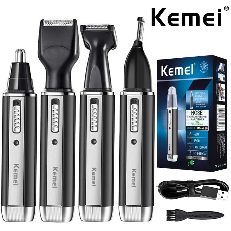 Men'S Grooming Ear Hair - Recortador Kemei 4 en 1 para