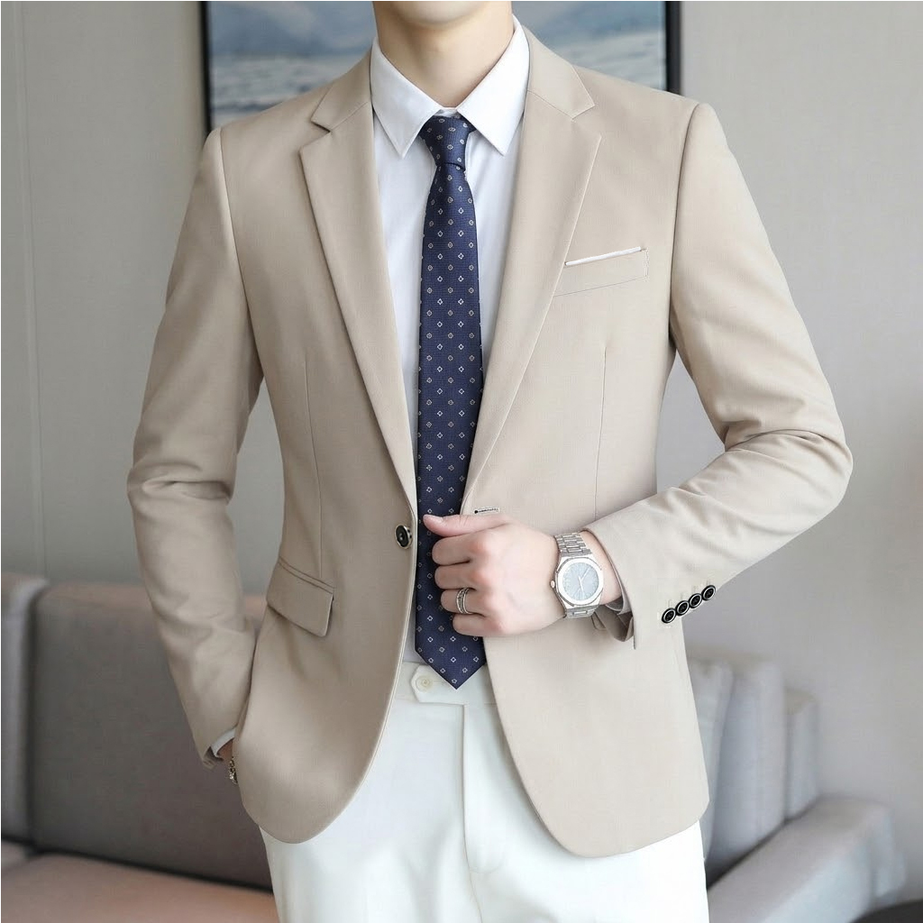 Men'S Grooming Brands - Blazer de Hombre de Alta Gama,