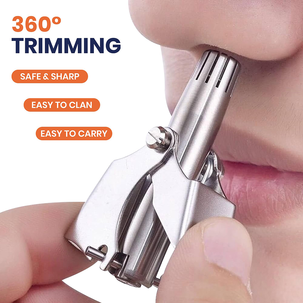 Men'S Grooming Ear Hair - Recortador de pelo manual portátil de