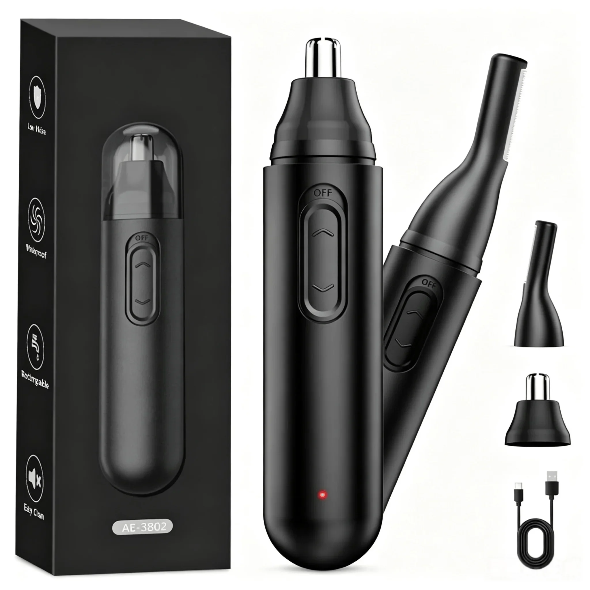 Recortador de vello nasal eléc - Men'S Grooming Ear Hair reseña y precio