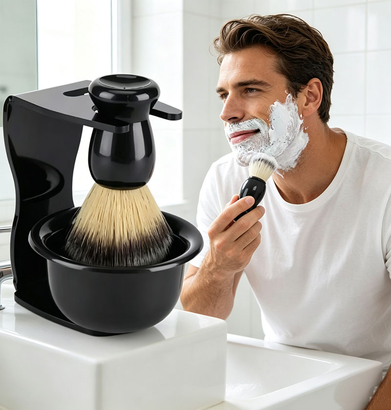 Set de Brocha de Afeitar con S - Shaving Bowl Soap reseña y precio