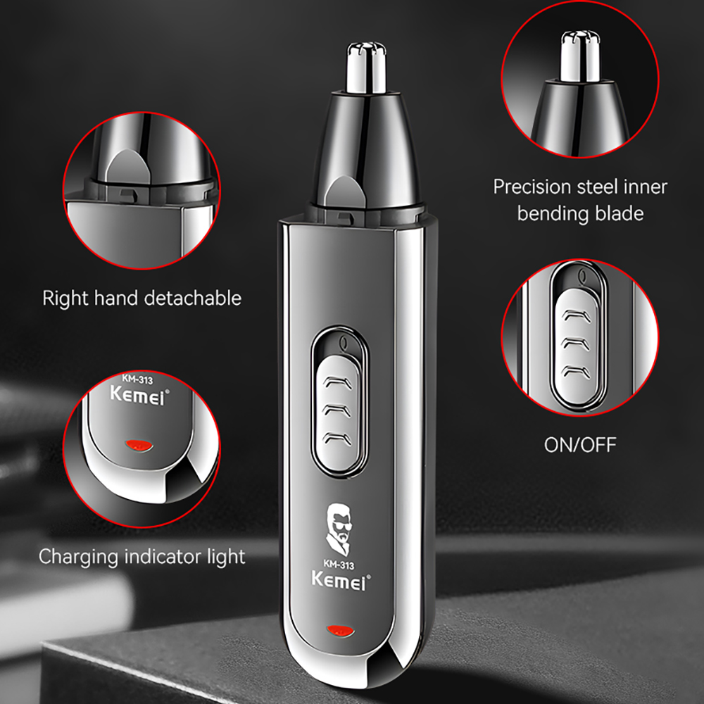 Kemei-recortador de vello de o - Men'S Grooming Ear Hair reseña y precio